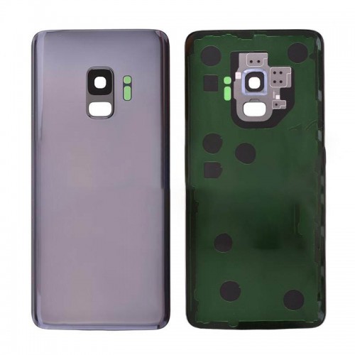 Galaxy S9 Back Glass Silver With Camera Lens